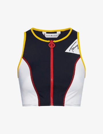 Bustiera de baie Tommy Jeans, mix culori