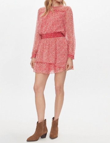 Rochie scurta Pepe Jeans, rosu