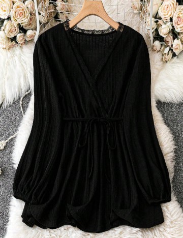 Bluza SHEIN CURVE, negru