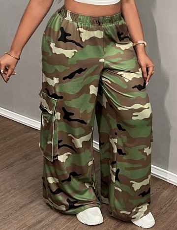 Pantaloni SHEIN CURVE, army