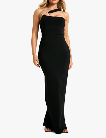 Rochie lunga Boohoo, negru