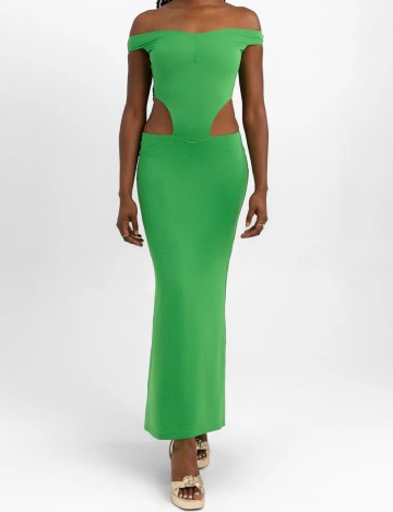 Rochie lunga Aria Cove, verde