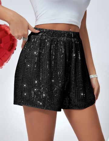 Pantaloni scurti SHEIN, negru