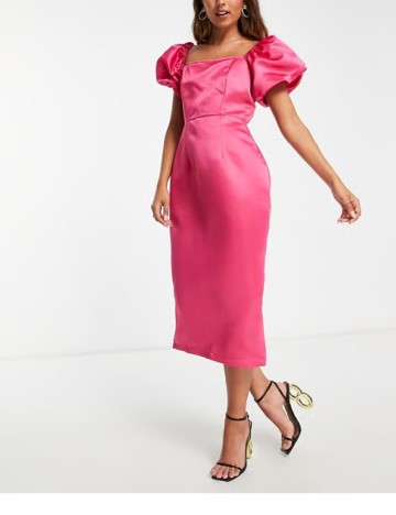 Rochie medie IN THE STYLE, roz