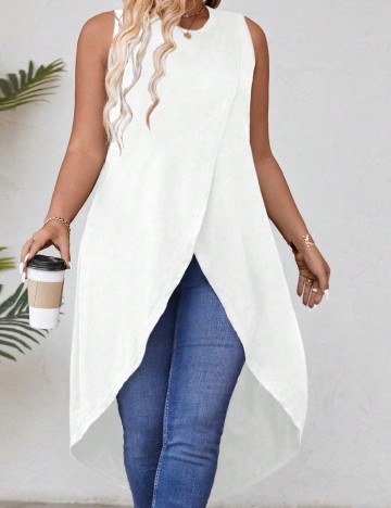 Bluza SHEIN CURVE, alb