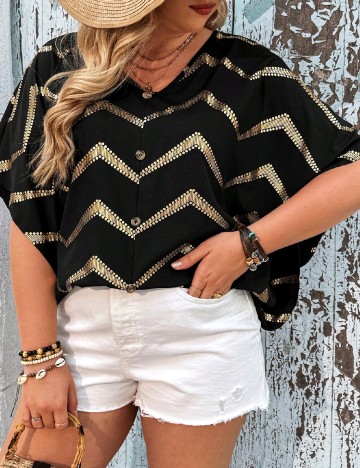 Camasa SHEIN CURVE, negru