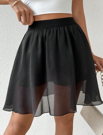 Fusta pantalon SHEIN, negru