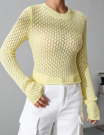 Pulover SHEIN, galben