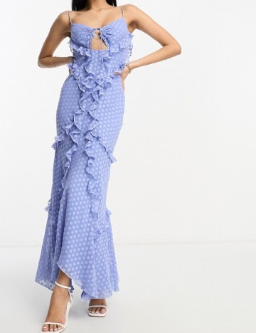 Rochie lunga ASOS, albastru