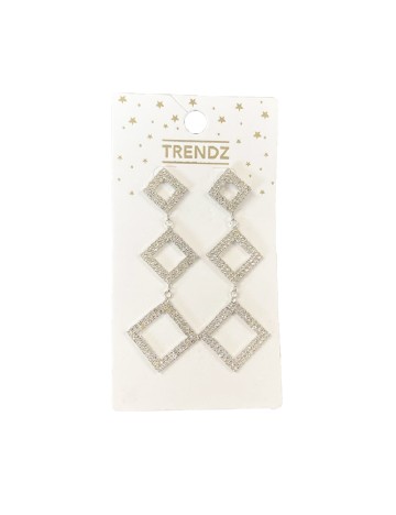 Cercei Trendz, argintiu