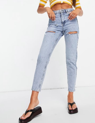 Blugi Top Shop, albastru