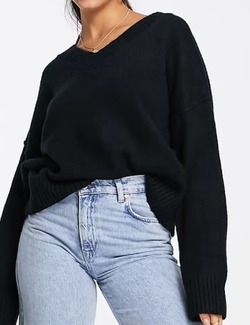 Pulover ASOS Curve, negru
