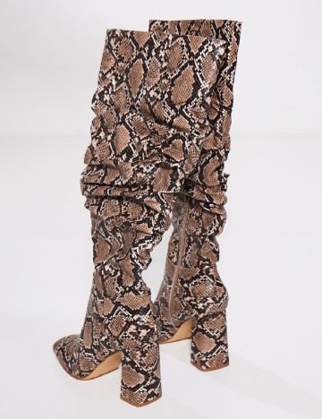 Cizme PrettyLittleThing, animal print