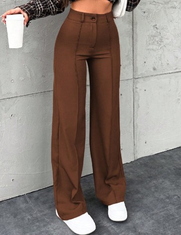 Pantaloni SHEIN, maro