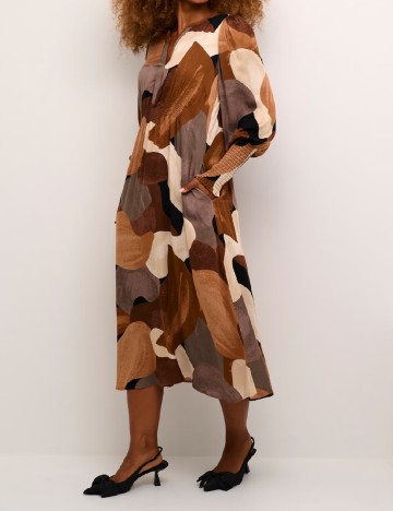 Rochie medie Culture, mix culori