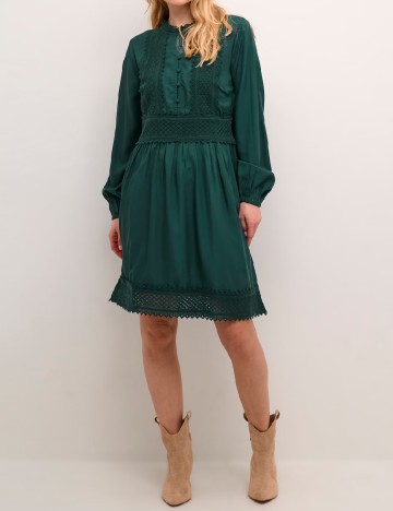 Rochie scurta Cream, verde
