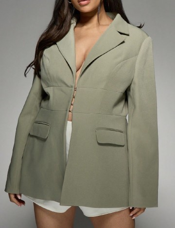 Sacou MISSGUIDED Plus Size, verde