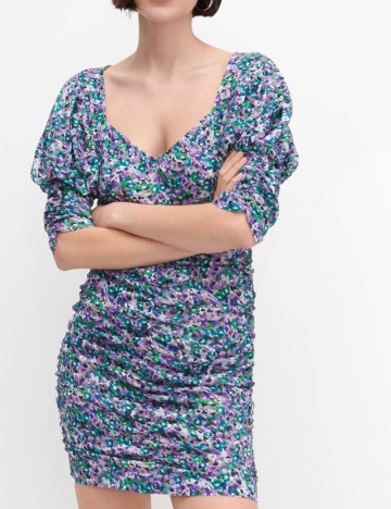 Rochie scurta Reserved, floral, 40