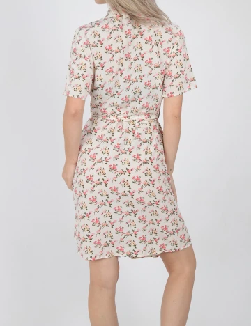 Rochie scurta Pieces, floral, M Floral print