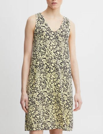 Rochie scurta Ichi, galben