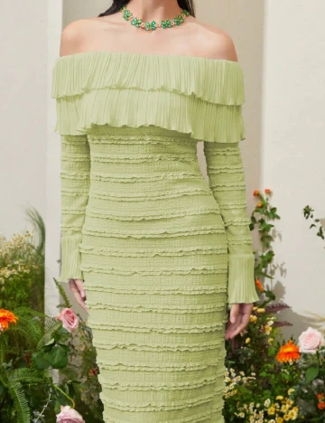 Rochie lunga SHEIN, verde Verde