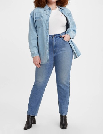 Blugi Levi S Plus Size, albastru