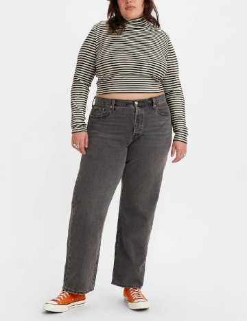 Blugi Levi S Plus Size, gri