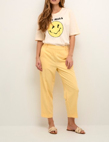 Pantaloni Kaffe, galben