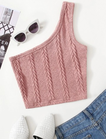 Top SHEIN, roz pudra