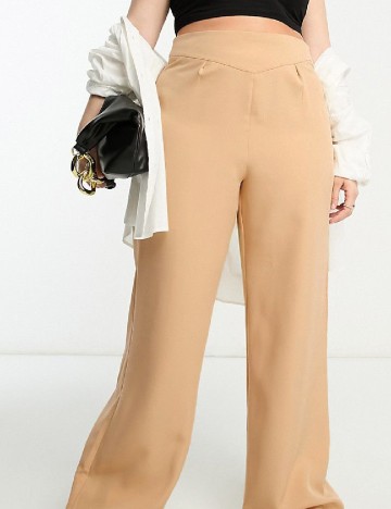 Pantaloni Unique21 Curve, crem