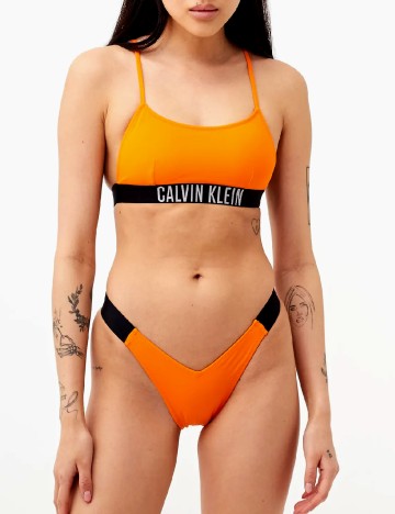 Sutien de baie Calvin Klein, portocaliu