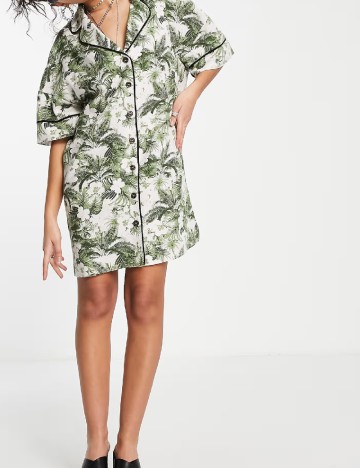 Rochie scurta Top Shop, verde