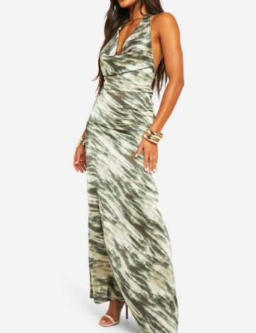 Rochie lunga Boohoo, verde