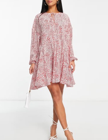 Rochie scurta Glamorous, rosu