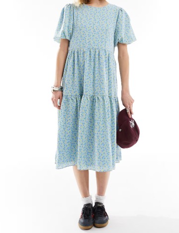 Rochie medie Glamorous, albastru