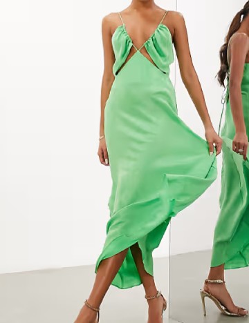 Rochie lunga ASOS, verde