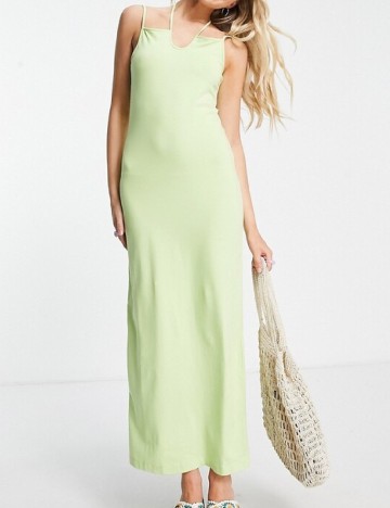 Rochie lunga Weekday, verde