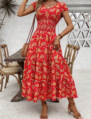 Rochie medie SHEIN, rosu