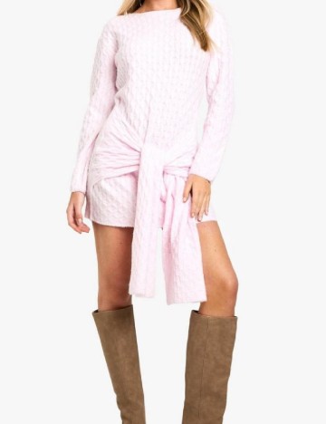 Rochie scurta Boohoo, roz