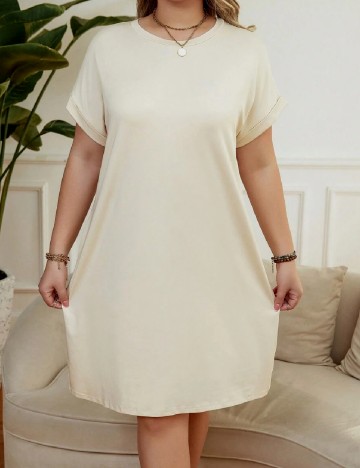 Rochie scurta SHEIN CURVE, bej