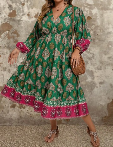 Rochie medie SHEIN CURVE, mix culori