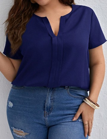 Bluza SHEIN CURVE, albastru