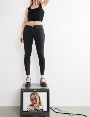 Blugi COLLUSION, negru