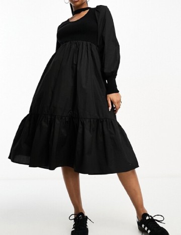 Rochie medie Urban Revivo, negru