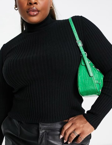 Bluza ASOS Curve, negru