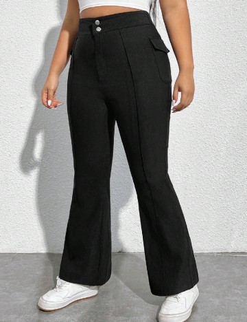 Pantaloni SHEIN CURVE, negru