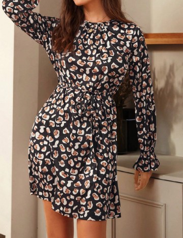 Rochie scurta SHEIN, negru/alb