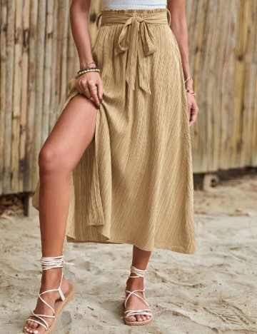 Fusta SHEIN, crem