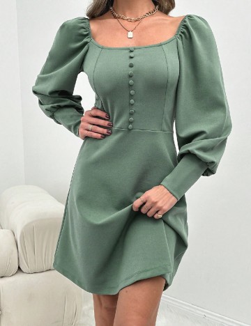 Rochie scurta SHEIN, verde