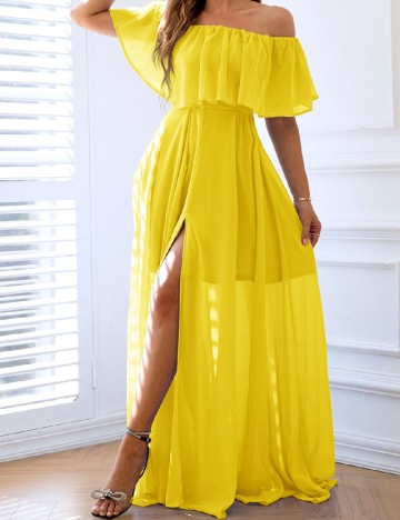 Rochie lunga SHEIN, galben